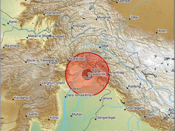 Землетрус магнітудою 6,3 стряхнув столицю Пакистана