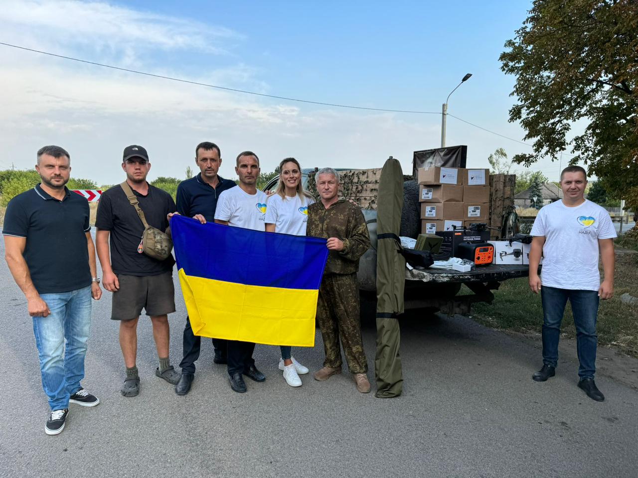 До Дня незалежності України БФ молодіжної ініціативи «Надія» передав велику партію допомоги на Донбас