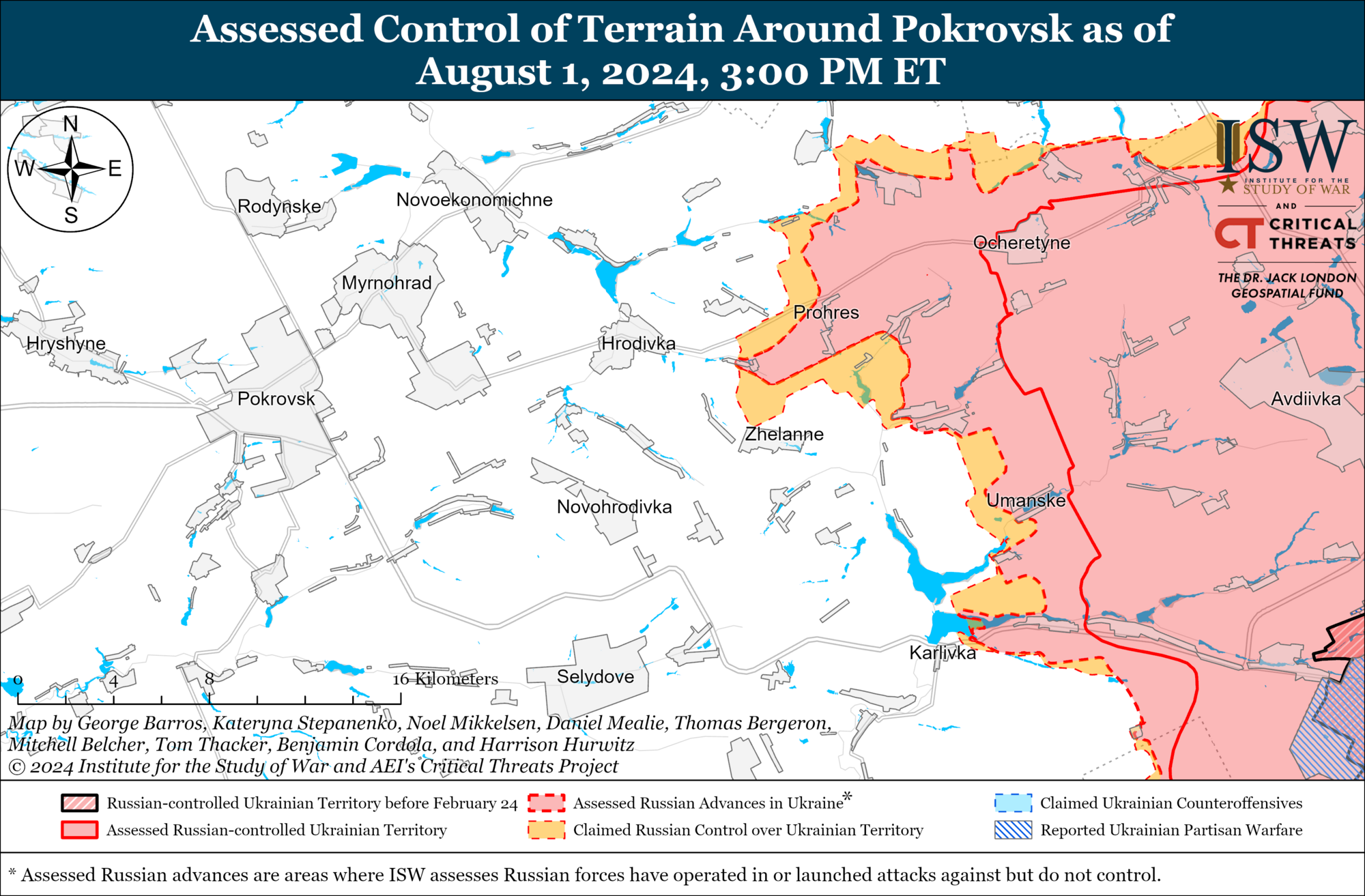 ISW: Окупанти просунулися в напрямку Покровська, але їхній наступ сповільниться