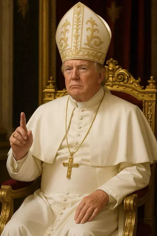 Трамп заявив, що хоче стати Папою Римським, і виклав фото себе у білій сутані