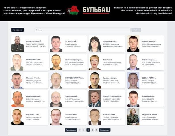 У мережі опублікували "дошку ганьби" з іменами спільників диктатора Лукашенка