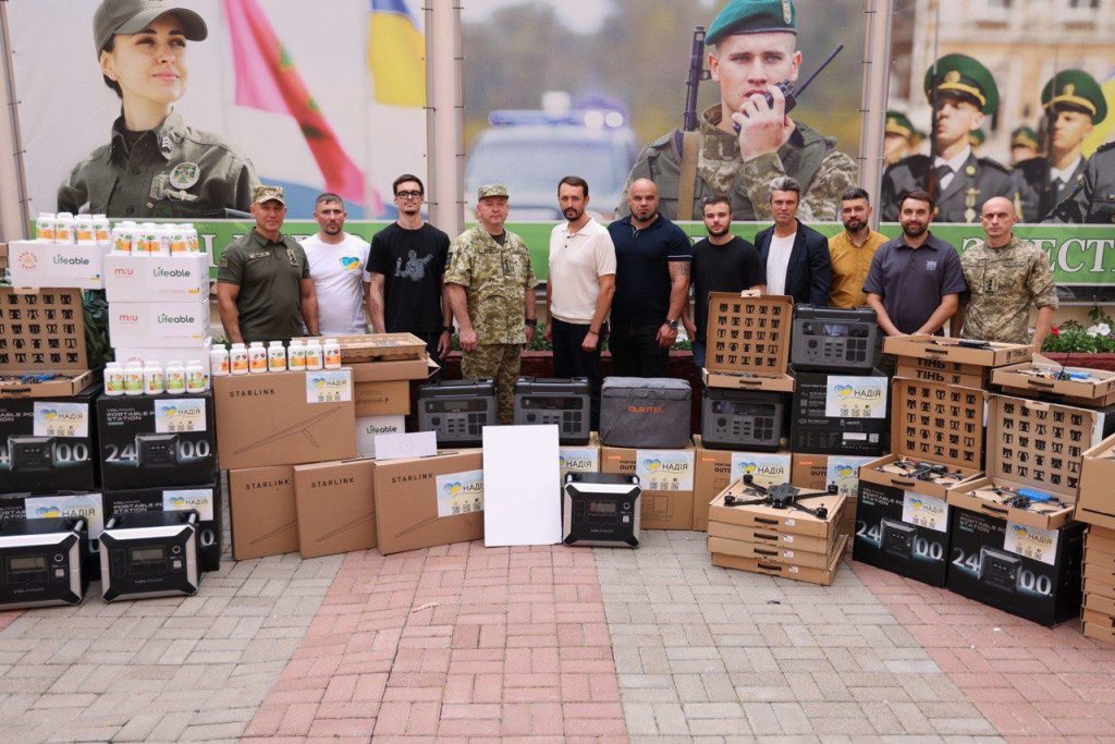 Фонд «Надія», Валерій Дубіль та Віта Присяжнюк передали прикордонникам допомогу на понад 30 мільйонів гривень